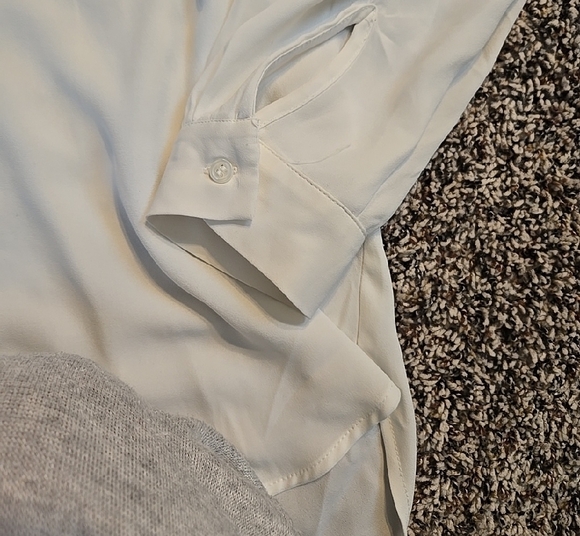 Classic White Women's Button-Up Shirt - Picture 6 of 8